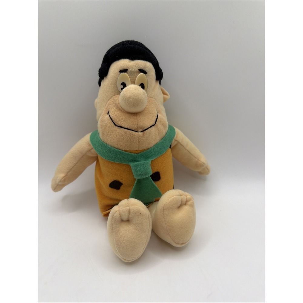 Vintage 9" Fred Flintstone Plush Hanna‎ Barbera Strottman Stuffed Toy
